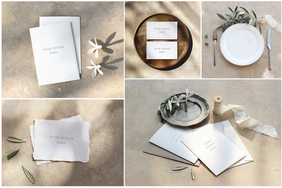 Summer Olive wedding mockups, photos, a Print Template by Tabita's shop (Photo 5 of 8)