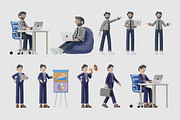 3D Illustration Business Characters, a Characters & Person 3D Model by Flat Icons (Thumbnail 8 of 8)