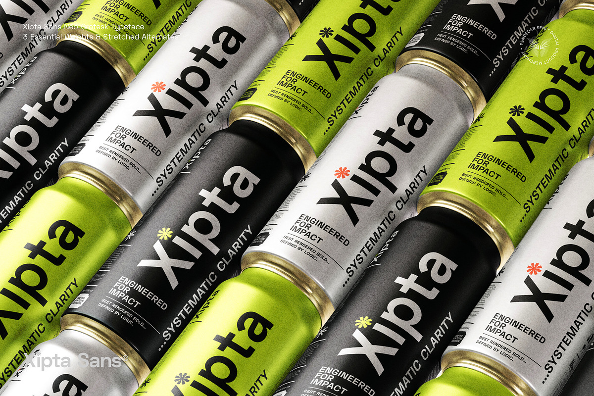 Xipta Sans – Neo Grotesk Typeface, a Sans Serif Font by Pengedar Seni (Photo 3 of 12)