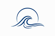 Wave Sun Logo Beach and Surf Brands, a Branding & Logo Template by Signatoro (Thumbnail 1 of 3)