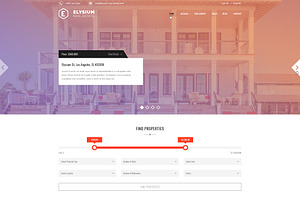 Elysium - Real Estate PSD Template