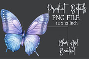 Watercolor Glitter Butterfly Clipart, an Illustration by Rose Art (Thumbnail 4 of 7)