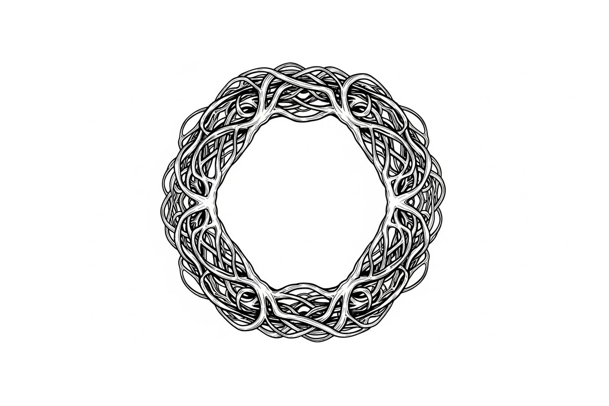 Hand Drawn Wreath Frame Bundle, an Illustration by yasushie (Photo 47 of 51)