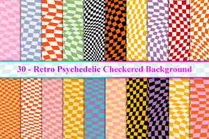 Groovy Checkered Background