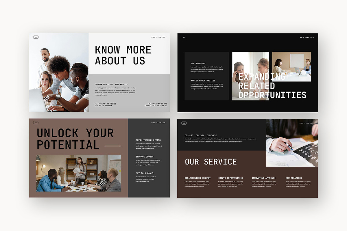 Raxa : Business Pitch Powerpoint, a Presentation Template by Punkl Camp (Photo 11 of 16)