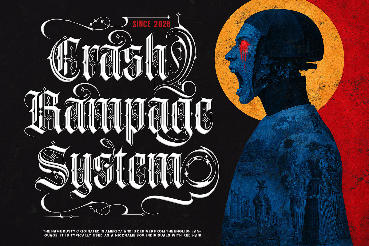 Dark Ritual Typeface, a Blackletter Font by alit design (Photo 9 of 20)