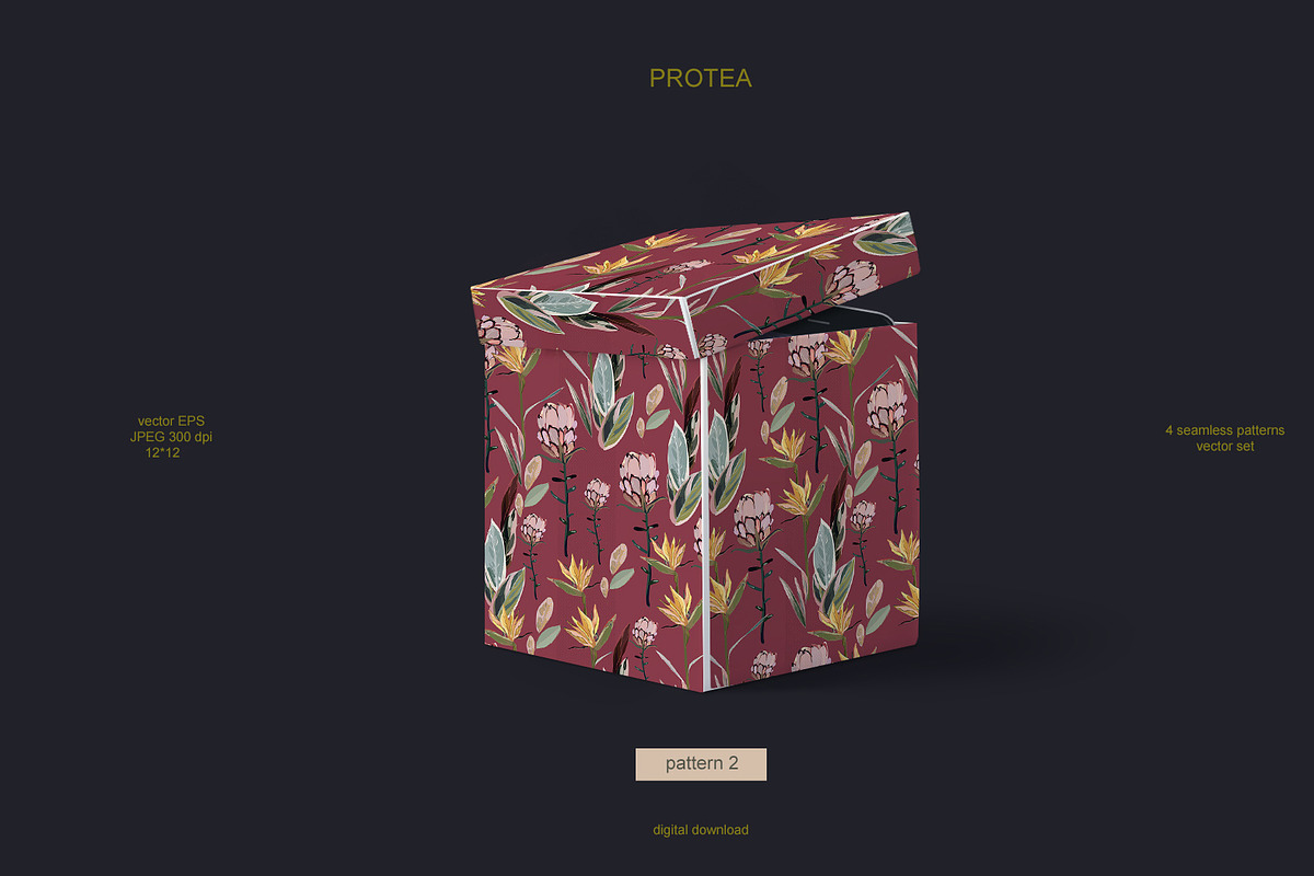 Tropical vector seamless set, a Pattern Graphic by PatternsBlooming (Photo 5 of 5)