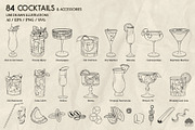 Cocktails Line Art + Procreate, a Food Illustration by Skliarova (Thumbnail 4 of 8)
