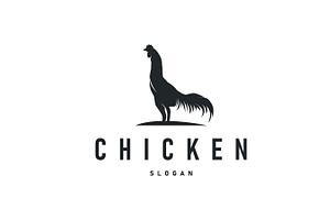 Chicken logo design with minimalist, a Branding & Logo Template by Maylianaw28