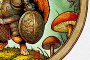 Watercolor Fantasy Creature, Squirel, an Animal Illustration by NStudio (Thumbnail 2 of 9)