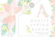Gentle Spring Bloom & Monograms, an Illustration by Euonia Meraki (Thumbnail 1 of 11)