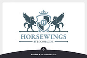 Pegasus Crest Logo Template, a Branding & Logo Template by LOGOMAGINE (Thumbnail 11 of 13)
