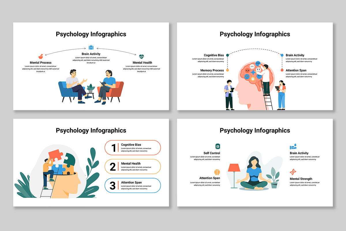 Psychology Infographic, a Presentation Template by Mighty-Slide (Photo 2 of 5)