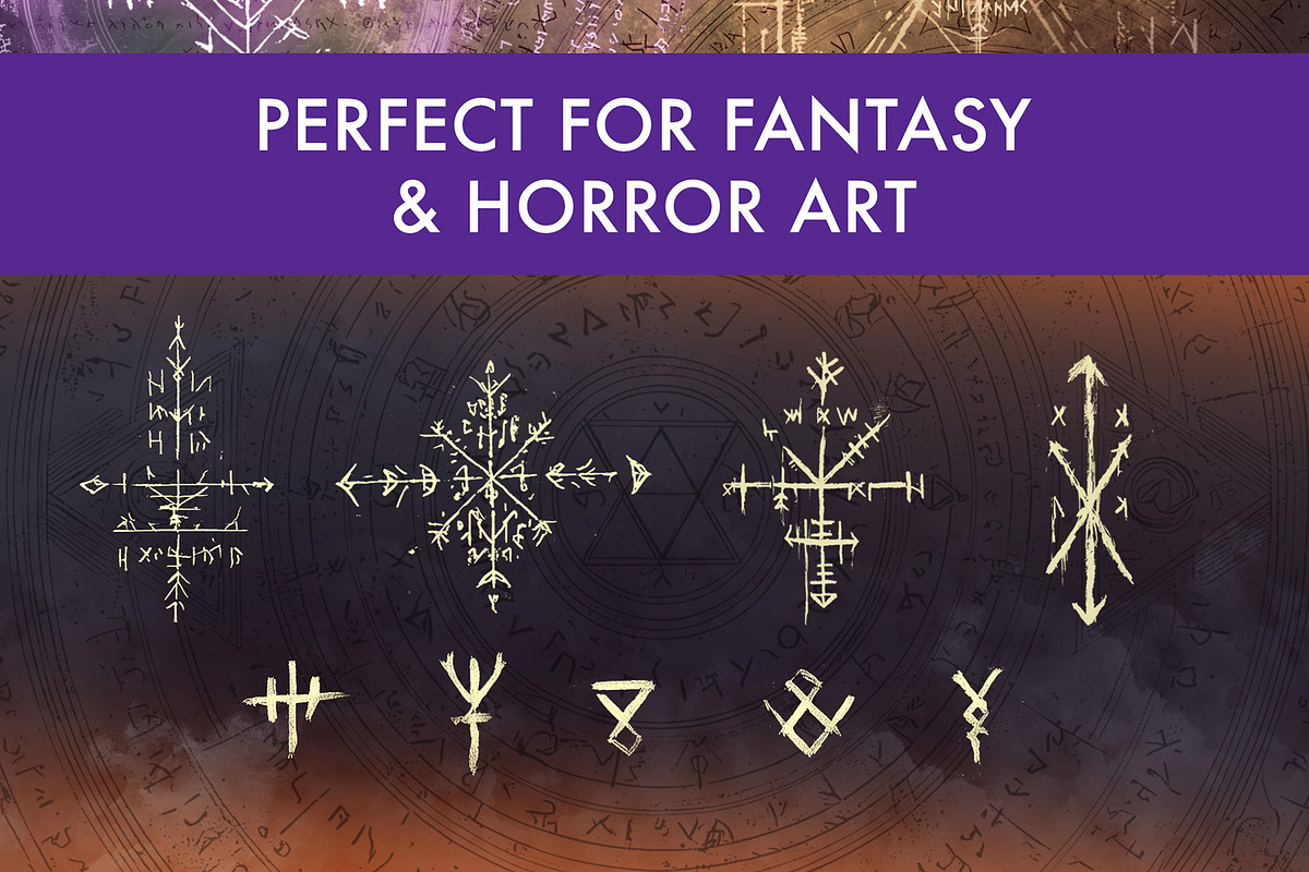 Fantasy Spell Book Brush Set, a Brush Add-On by Zsolt Kosa Art (Photo 3 of 6)