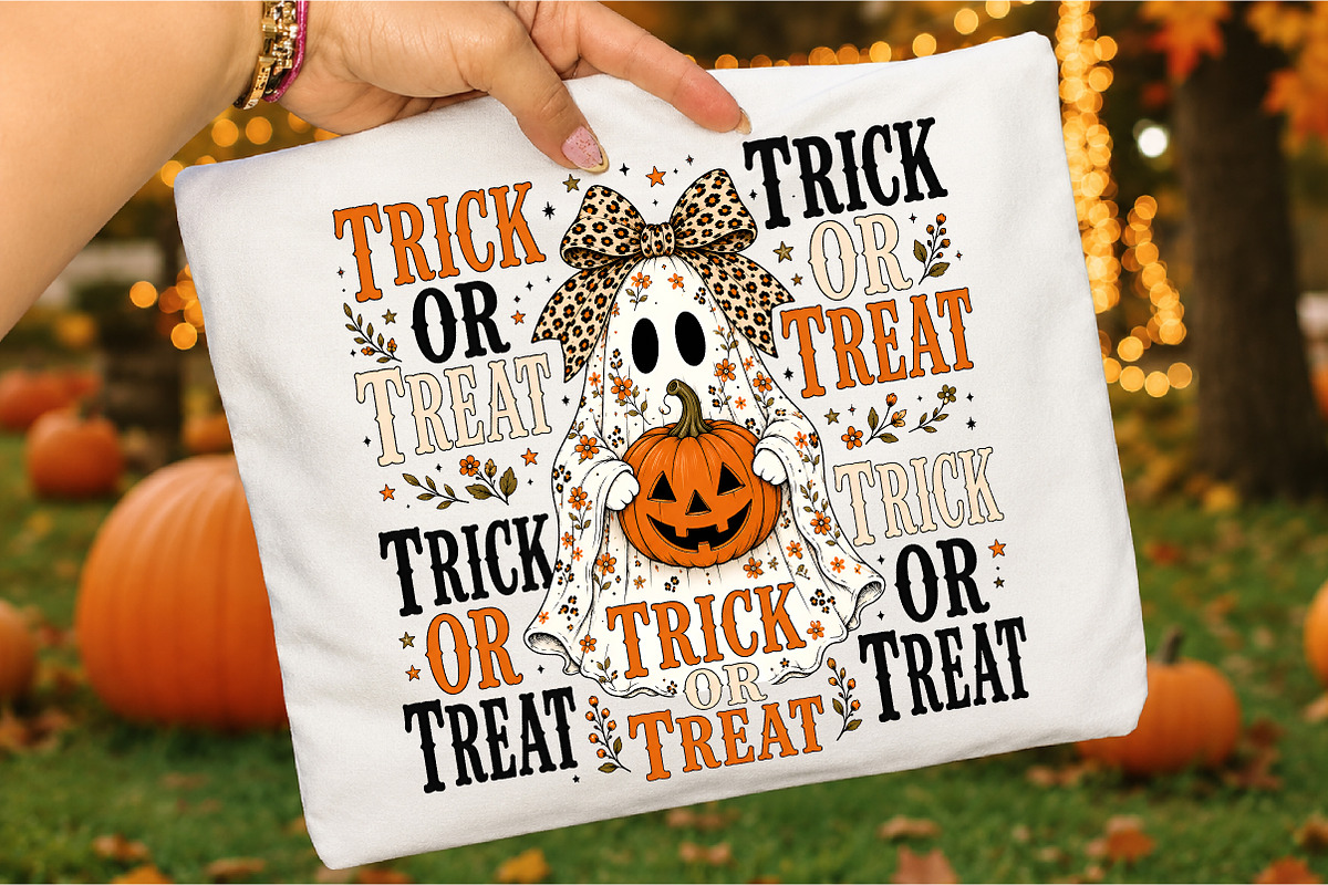 Trick or Treat PNG,Retro Halloween, a Seasonal Illustration by Libby Wishes (Photo 3 of 3)