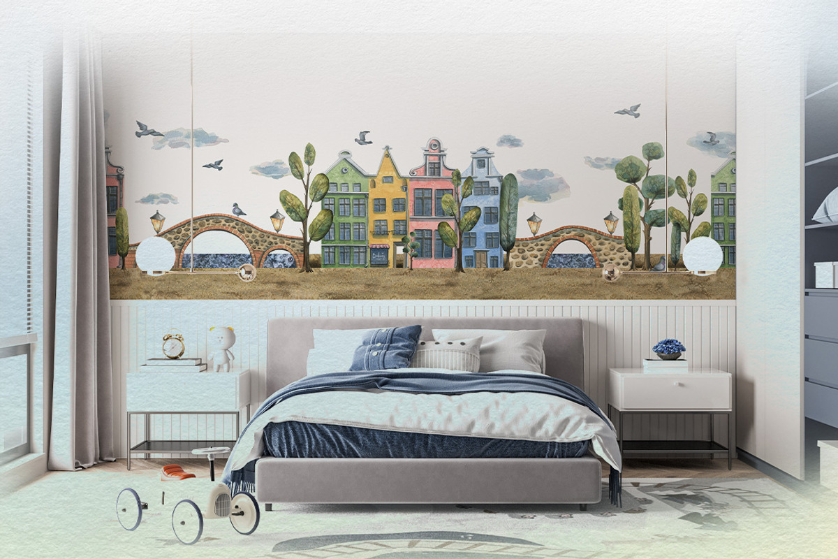 Old European houses watercolor clipa, an Object Illustration by NATASHA CHU (Photo 9 of 21)