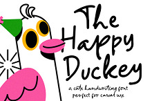 The Happy Duckey Handwritten Font