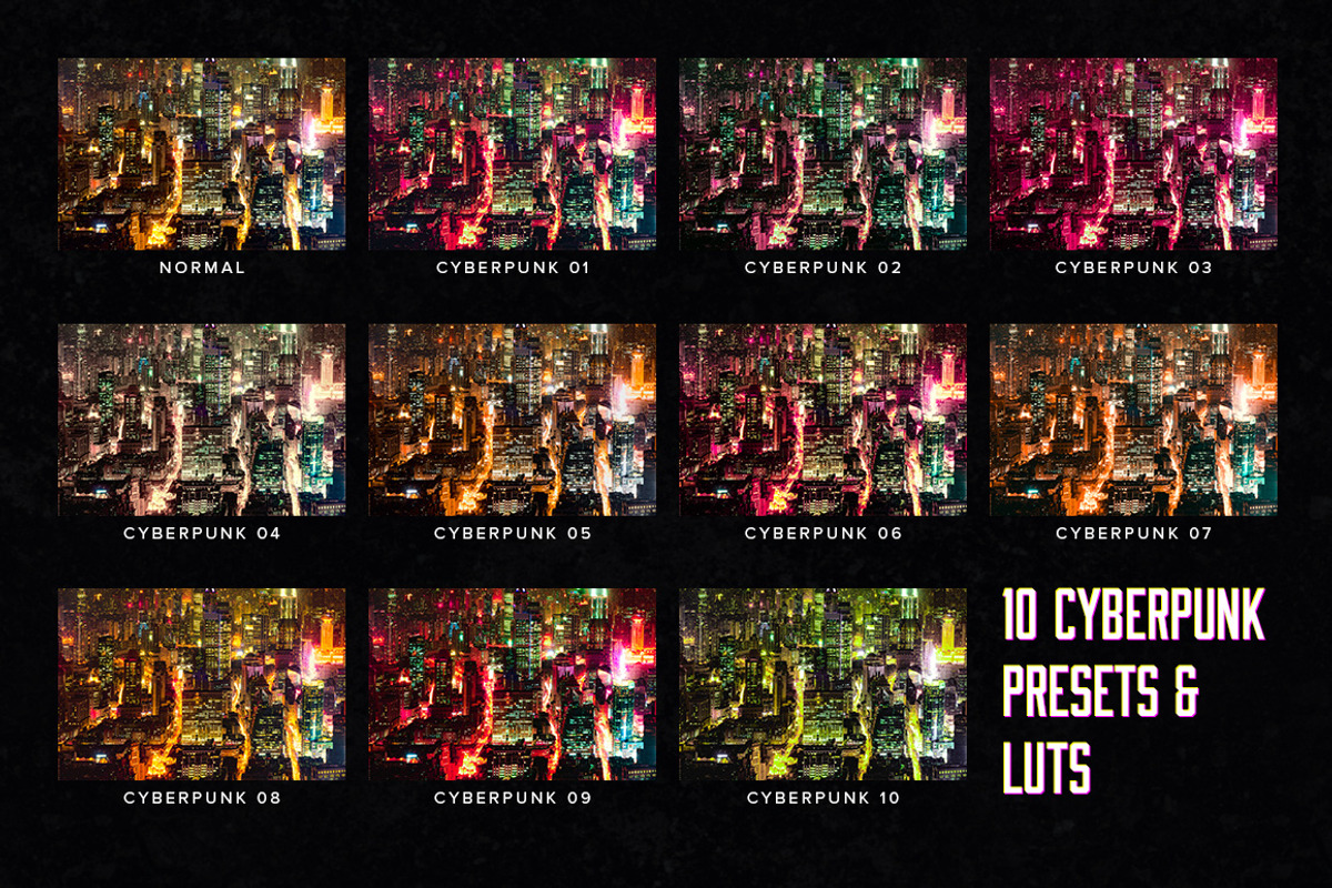 10 Cyberpunk Lightroom Presets LUTs, an Action Add-On by SparkleStock (Photo 2 of 8)