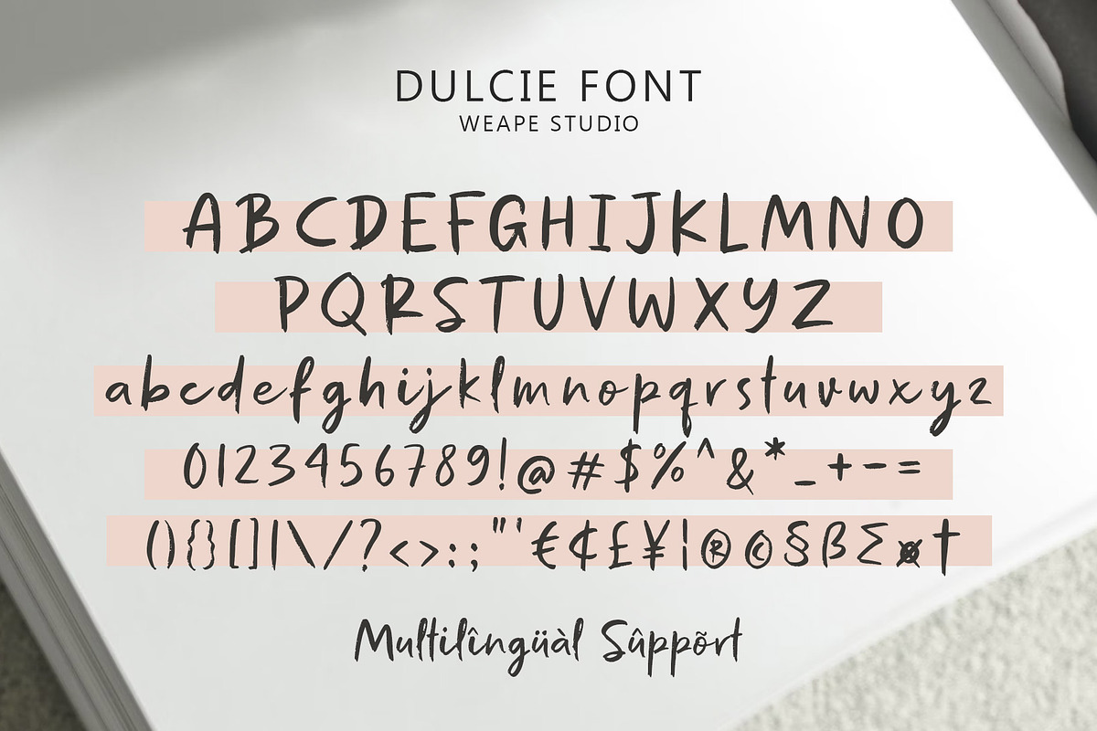 Dulcie - Handwritten Font, a Handwritten Font by Weape Studio (Photo 8 of 8)