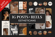 Instagram Bundle for Estheticians, a Social Media Template by Meraki Templates (Thumbnail 1 of 11)