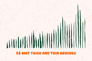 Illustrator Bristle Brushes 99x, a Brush Add-On by Esther Nariyoshi (Thumbnail 4 of 8)