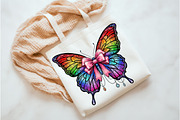 Halloween Gothic Coquette Bow, an Illustration by Watercolor design (Thumbnail 3 of 3)