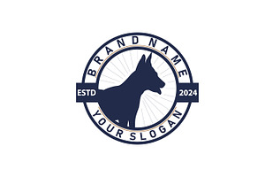 domestic dog logo animal care, a Branding & Logo Template by Maylianaw28