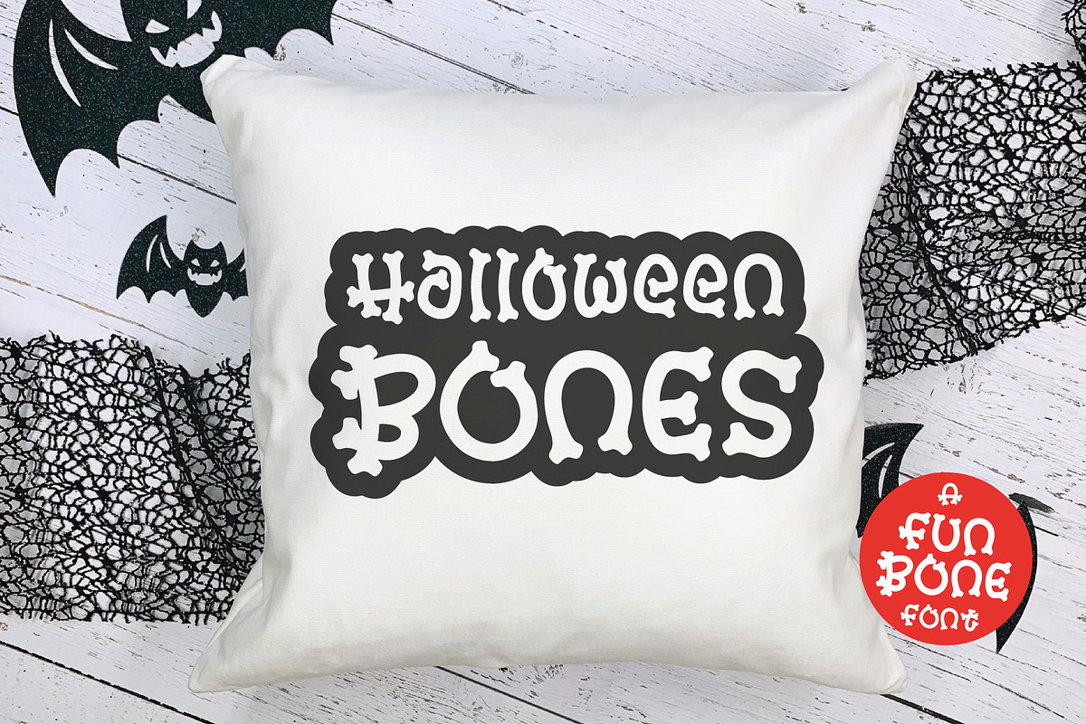 FUN BONE FONT | a Halloween Font, a Symbol Font by Little Type Factory (Photo 5 of 14)