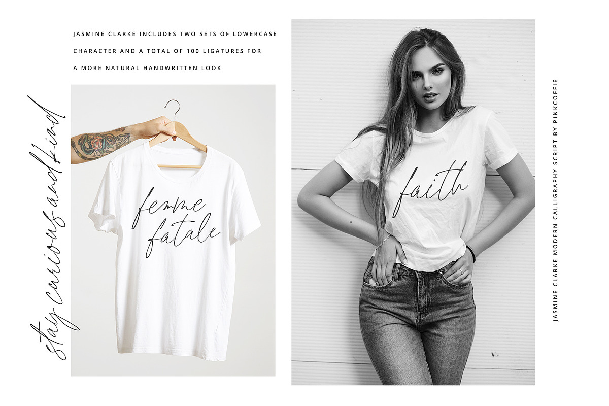 Jasmine Clarke | Casual Chic Font, a Script Font by Pink Coffie (Photo 20 of 23)