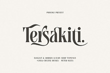 Tersakiti Elegant Modern Serif