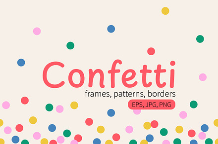 Сonfetti set, vector illustration