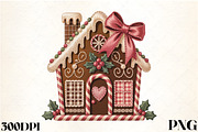 Faux Stitched Gingerbread House, an Illustration by CrexoraLab (Thumbnail 1 of 4)