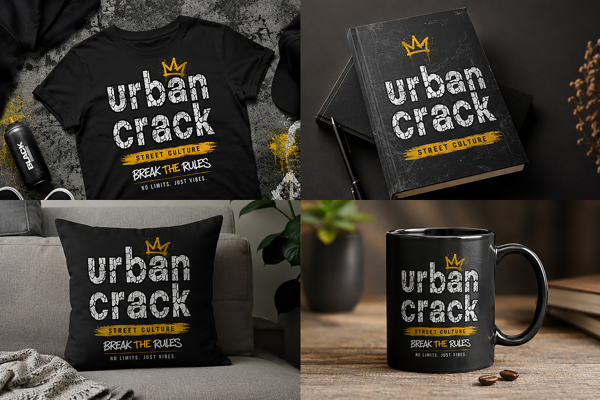 Urban Crack, a Serif Font by Wow Magic (Photo 2 of 4)