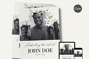 Funeral Program Template Set I Canva, an Invitation Template by The Social Stuff (Thumbnail 2 of 11)