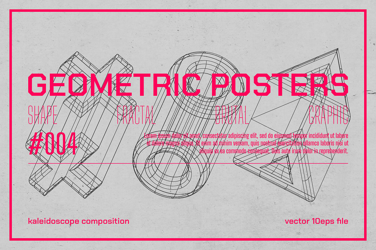 3D Wireframe Shapes | set 3, an Object Graphic by MaximGertsen (Photo 7 of 7)