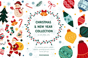 Christmas & New Year collection, a Seasonal Illustration by Peviotadesign (Thumbnail 1 of 13)