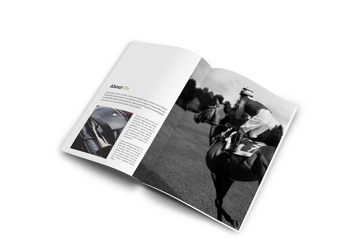 Horse Riding A4 Brochure, a Brochure Template by Incools Stokie (Photo 2 of 13)