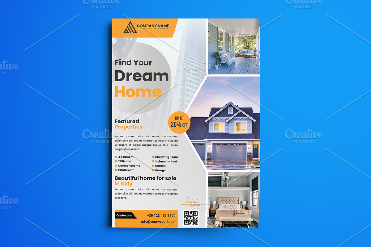 Creative Modern Flyer Template, a Flyer Template by MG Graphics (Photo 2 of 7)