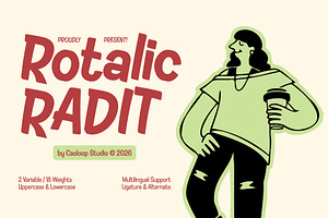Rotalic Radit – Modern Rotalic Font