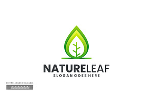 Nature Leaf Gradient Colorful Logo, a Branding & Logo Template by ivan_artnivora