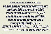 Killebrew Homer | Bold Athletic Type, a Serif Font by StudioWorks (Thumbnail 8 of 8)