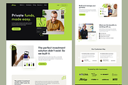 Finance agency Landing page, a Landing Page Template by UiDex (Thumbnail 2 of 4)