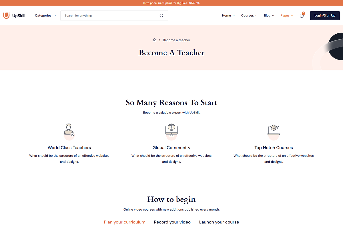 Education Online Courses LMS, a WordPress Template by Design Spade (Photo 11 of 12)