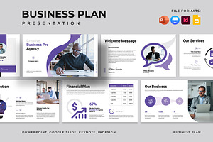 Business Plan PowerPoint Template, a Presentation Template by Pixelpick