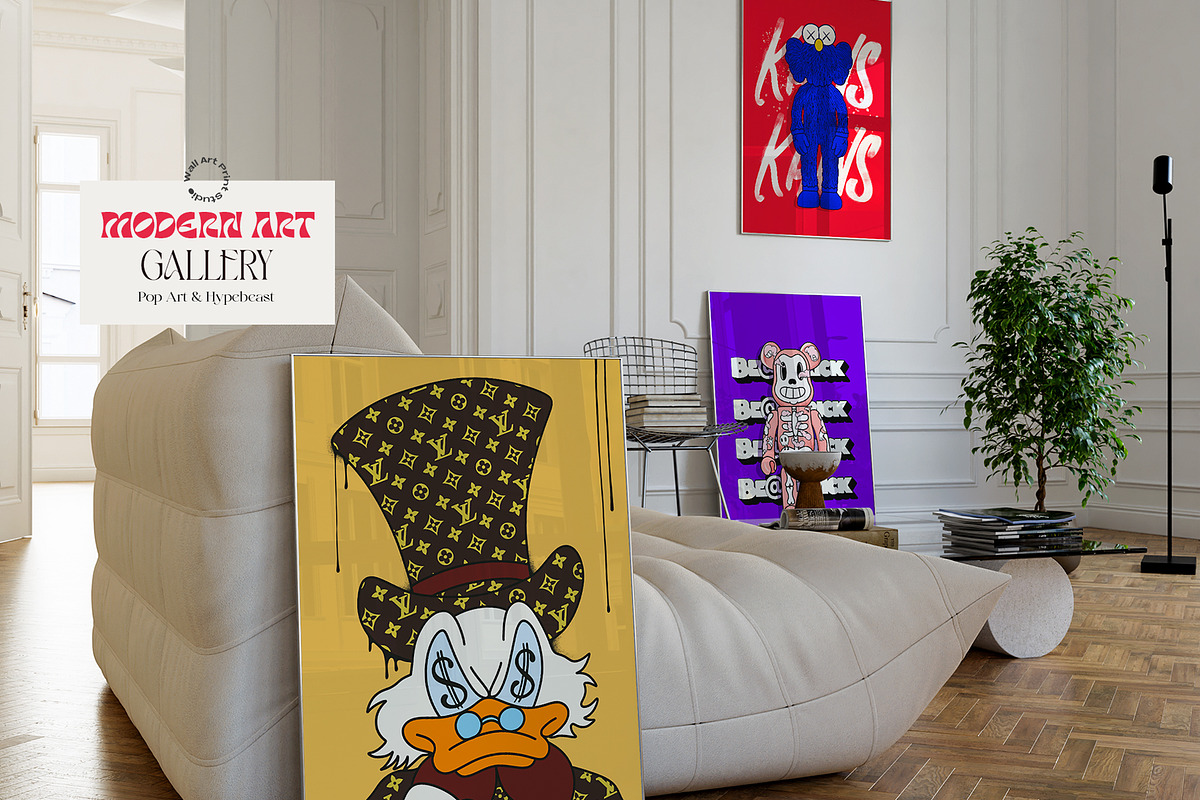 Modern Art Gallery 3, a Graphic by Wall Art Print Studio (Photo 3 of 17)