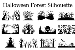 Dark Halloween Forest Design