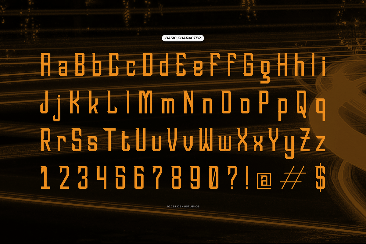 Wossh Power | Condensed Racing Font, a Sans Serif Font by Denustudios (Photo 10 of 12)