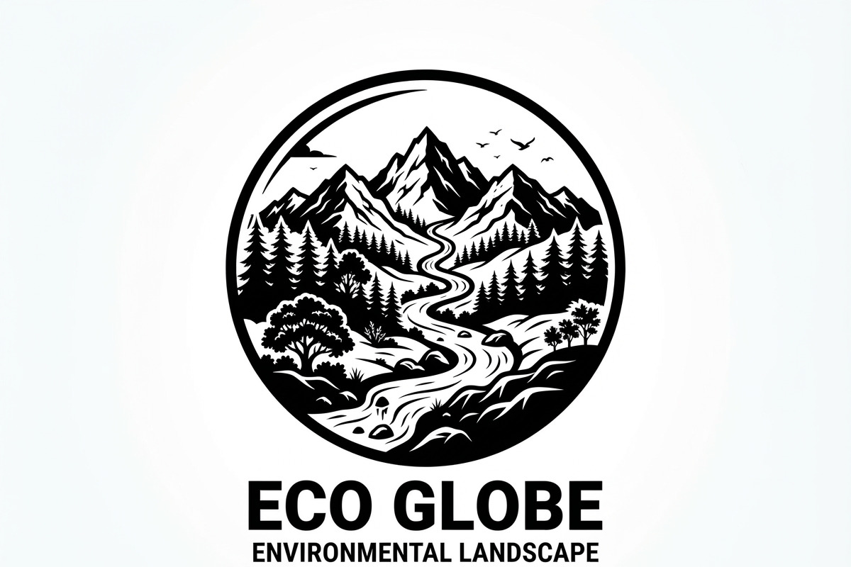 60 Eco Globe Landscape Silhouette, a Technology Illustration by Amazin_art (Photo 27 of 49)