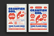 Retro Crawfish Boil Event Flyer, a Flyer Template by Guuver (Thumbnail 1 of 3)