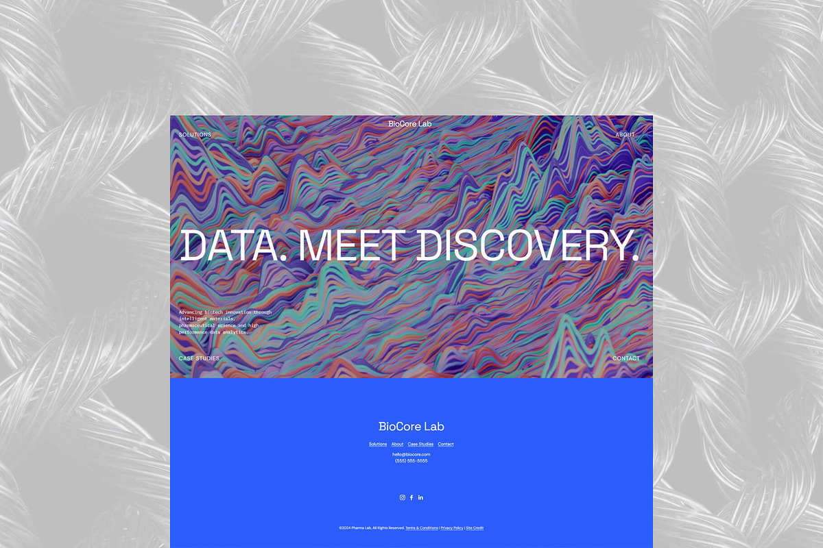 BioCore Lab Squarespace Template preview 5
